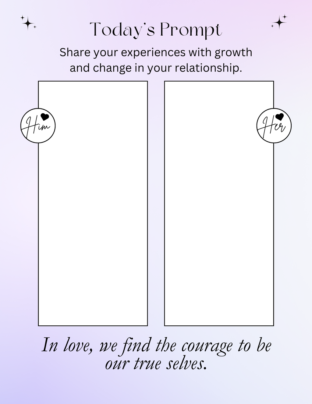 Couples Journal - 90 Days of Us