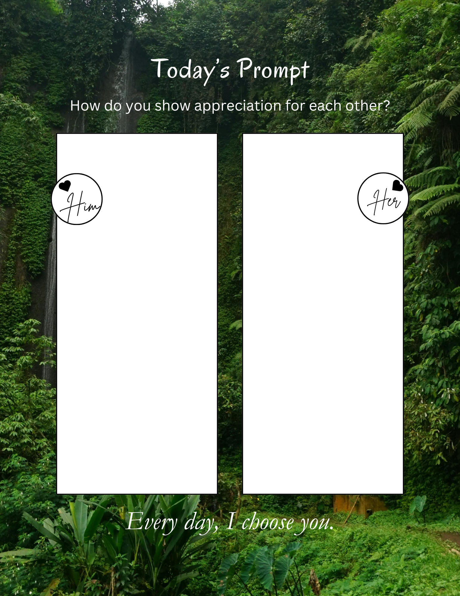 Journal: 90 Days of Us