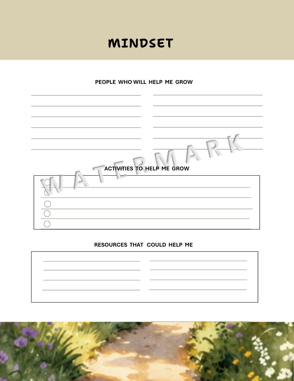 Self-Confidence Journal (Forest cover edition)