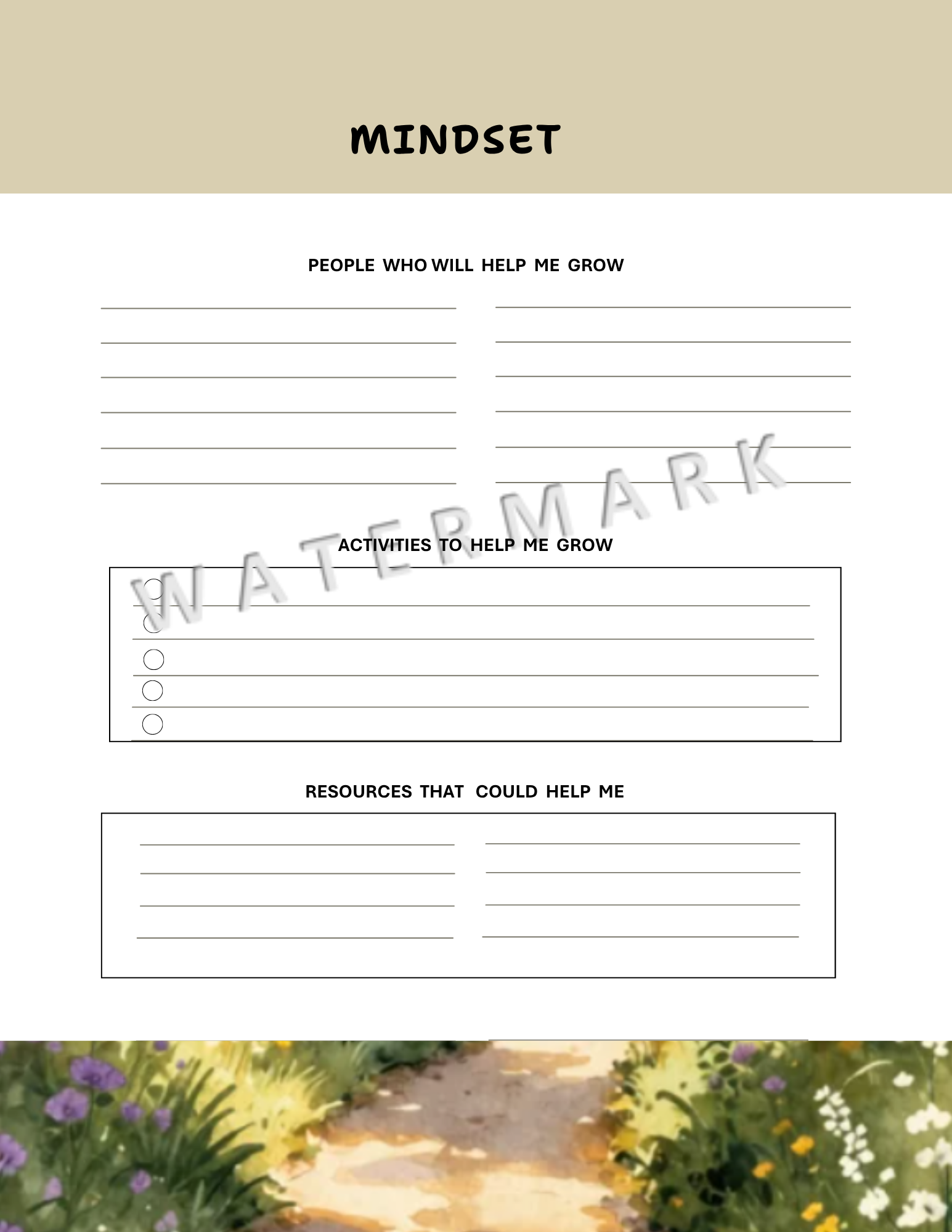 Self-Confidence Journal (Forest cover edition)