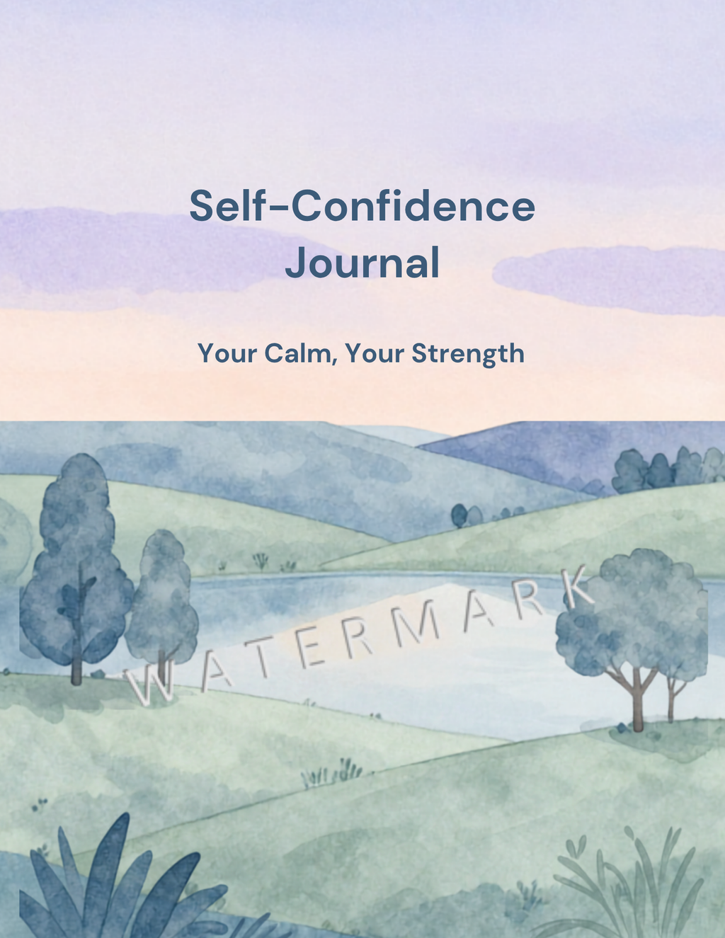 Self-Confidence Journal (Watercolor cover edition)