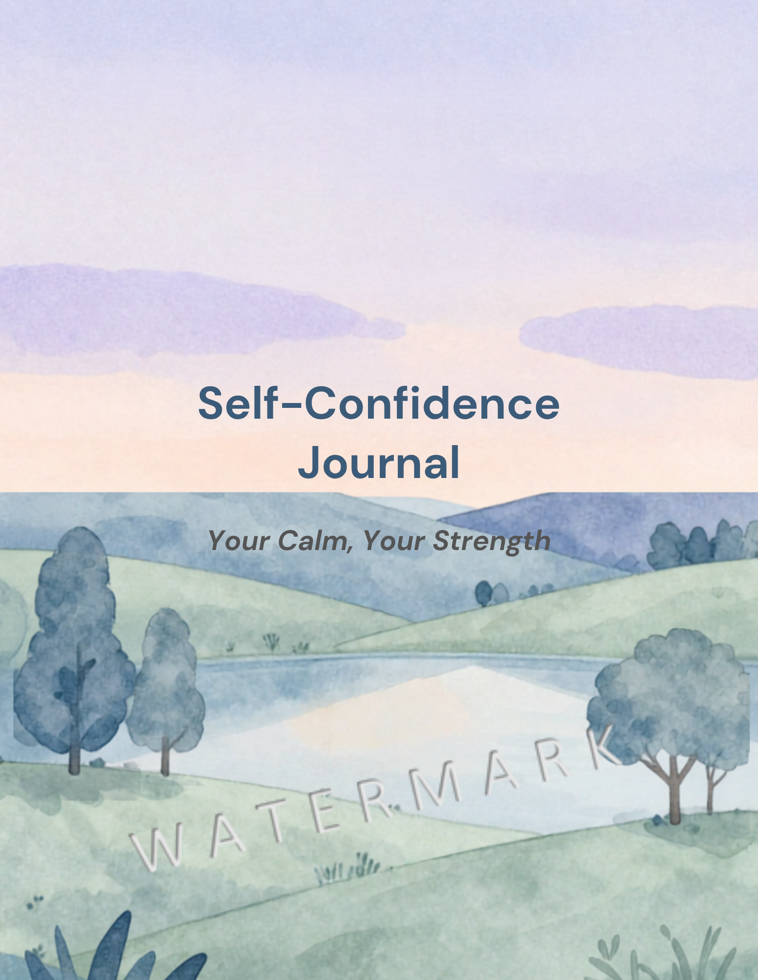 Self-Confidence Journal (Watercolor cover edition)